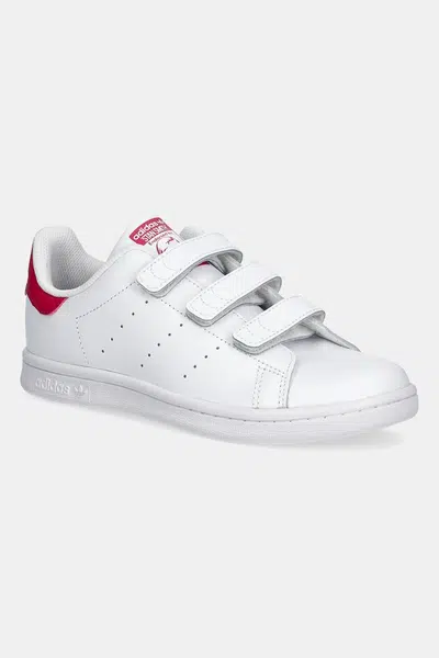 Dětské kožené tenisky adidas Originals STAN SMITH bílá barva, JP9719