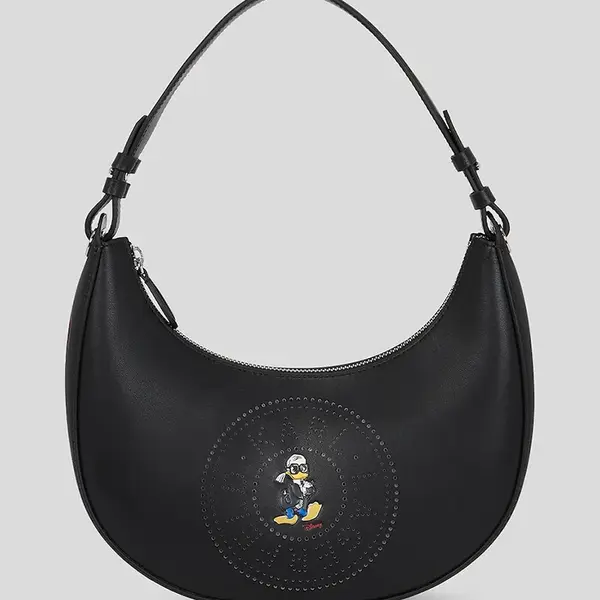 Kožená kabelka Karl Lagerfeld KL X DISNEY černá barva, A3W30267