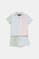 Dětské bavlněné pyžamo Polo Ralph Lauren modrá barva, 8P0221
