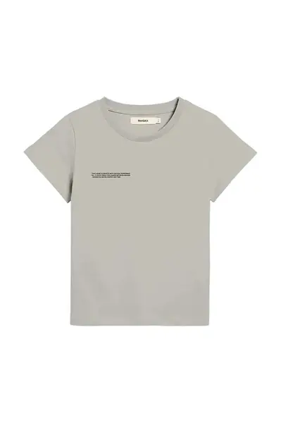 Tričko Pangaia KIDS' 365 MIDWEIGHT T-SHIRT béžová barva, s potiskem, 10000430