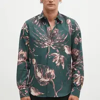 Košile Paul Smith pánská, šedá barva, slim, s klasickým límcem, M1R-006L-N02517