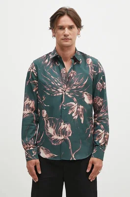 Košile Paul Smith pánská, šedá barva, slim, s klasickým límcem, M1R-006L-N02517