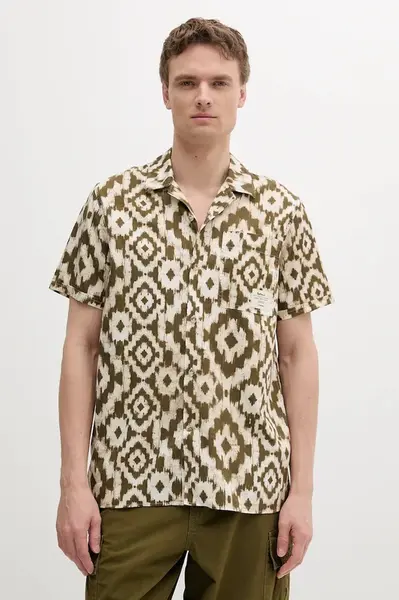 Bavlněná košile Barbour Homelane Printed S/S Relaxed Fit Shirt