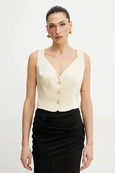 Vesta Guess CAMILLE béžová barva, jednořadá, W5GH71 WH5F0