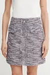 Sukně Morgan JENUS šedá barva, mini, JENUS