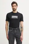 Tričko Guess černá barva, s aplikací, M5GI19 J1314