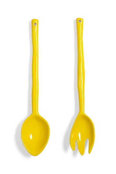 Salátové lžíce &k amsterdam boavista uni 2-pack žlutá barva