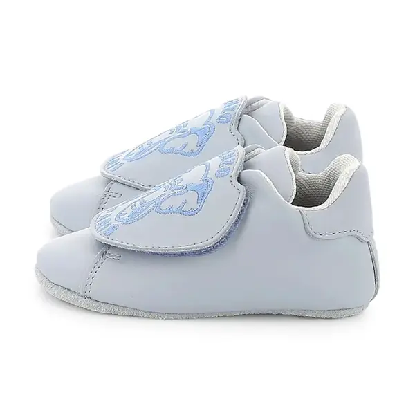 Kojenecké kožené boty Kenzo Kids modrá barva, K60891