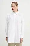 Bavlněná košile Remain bílá barva, relaxed, s klasickým límcem, 502941400