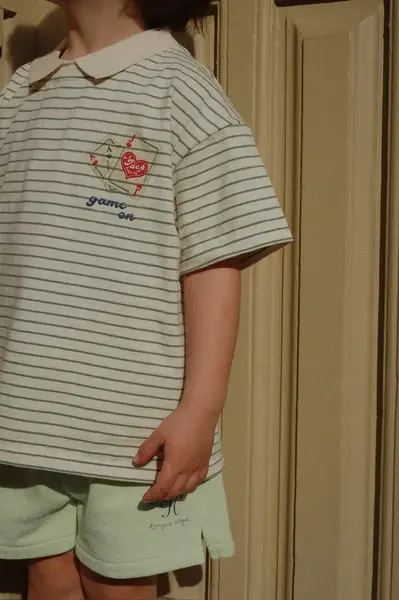 Dětské bavlněné šortky Konges Sløjd RHW X KS MONO SHORTS GOTS zelená barva, nastavitelný pas, Rosie Huntington Whiteley KS103618