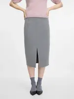 Sivá puzdrová midi sukňa ORSAY