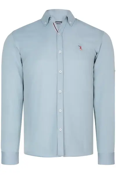 G974 DEWBERRY MEN'S SHIRT-WATER GREEN