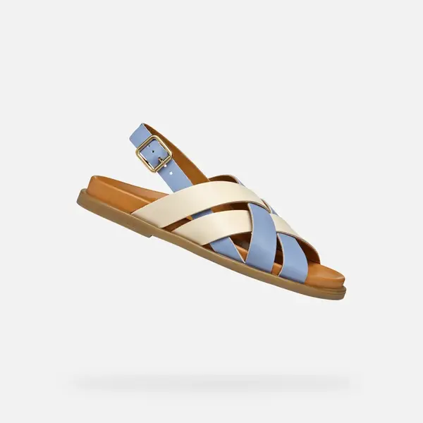 Light blue women's sandals Geox Adelash - Women's
