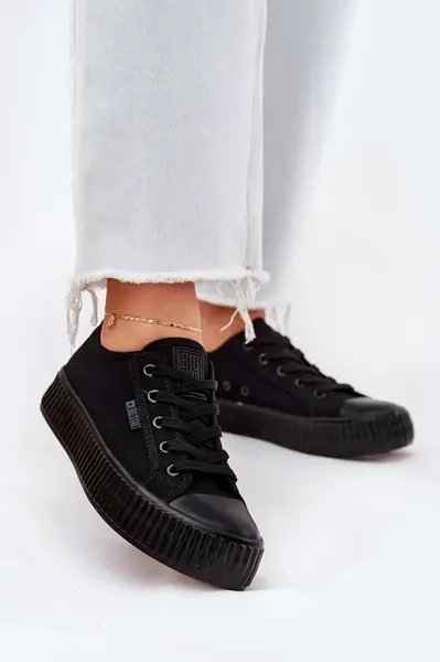 BIG STAR SHOES Dámske Textilné Tenisky Na Platforme Big Star