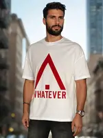 Biele tričko s nápisom WHATEVER
