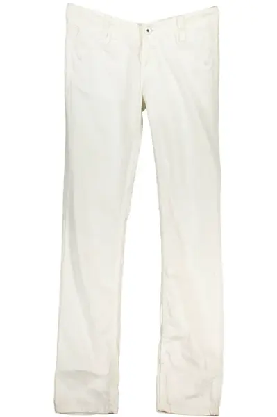 Dámske biele rovné rifle