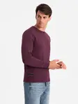 Ombre Men's BASIC cotton non-stretch sweatshirt - maroon