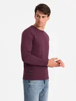 Ombre Men's BASIC cotton non-stretch sweatshirt - maroon