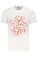 Biele tričko Cavalli Class s krátkym rukávom