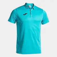 Men's Polo Shirt Joma Polo Shirt Hobby S/S Fluor Turquoise