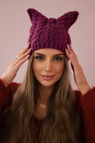 marka niezdefiniowana Čapica s fleece Rabbid K237 svetlo fialová