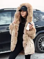 Dámska zimná parka s kožušinou CHARMFUR