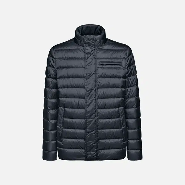 Dark blue men's down jacket Geox Warrens - Men