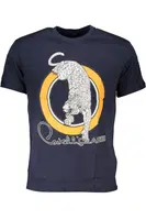 CAVALLI CLASS MEN'S SHORT SLEEVED T-SHIRT BLUE