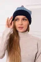 Kesi Čapica s fleece Bojana K265 námornícka modrá+tyrkysová+tmavošedá