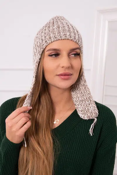 Women's long earshoe cap Jana K314 beige
