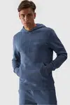Pánska Mikina S Kapucňou Modrá 4FWMM00TSW