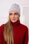 marka niezdefiniowana Čapica s fleece Edyta K298 sivá