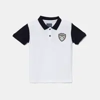 Detská bavlnená polokošeľa Guess