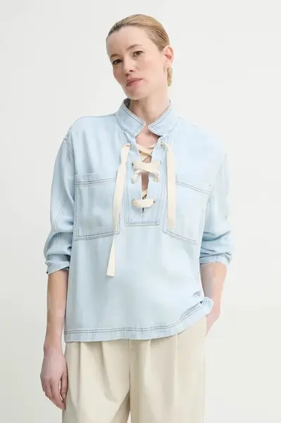 Riflová blúzka MUNTHE FUXALIMA