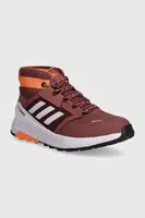 Detské topánky adidas TERREX TERREX TRAILMAKER MID R.RDY bordová farba, ID0925