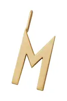 Strieborný pozlátený prívesok Design Letters