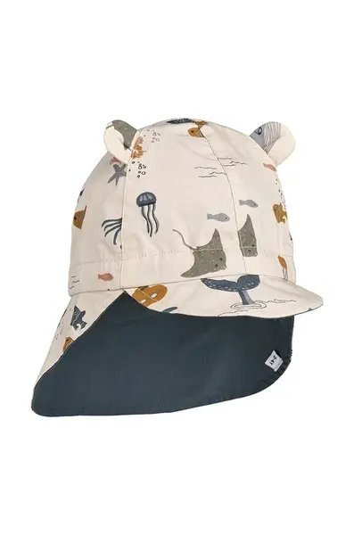 Obojstranná bavlnená čiapka pre deti Liewood