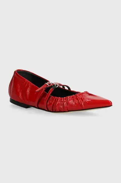 MSGM  Kožené balerínky