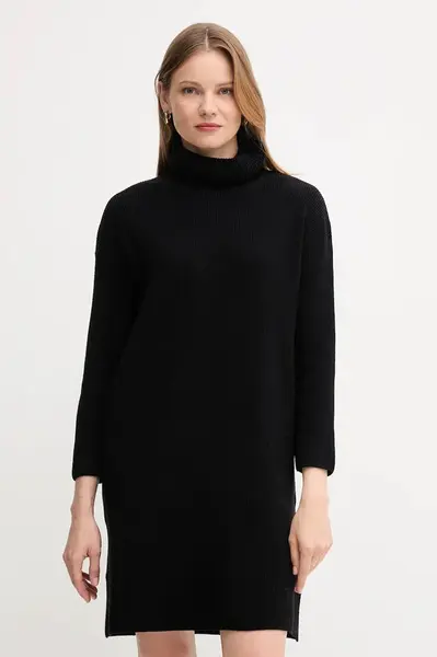 Šaty Barbour béžová farba, mini, oversize, LDR0559