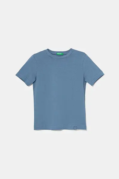 Detské bavlnené tričko United Colors of Benetton jednofarebné, 3I1XC109W