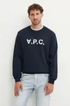Bavlnená mikina A.P.C. sweat standard grand vpc GOTS