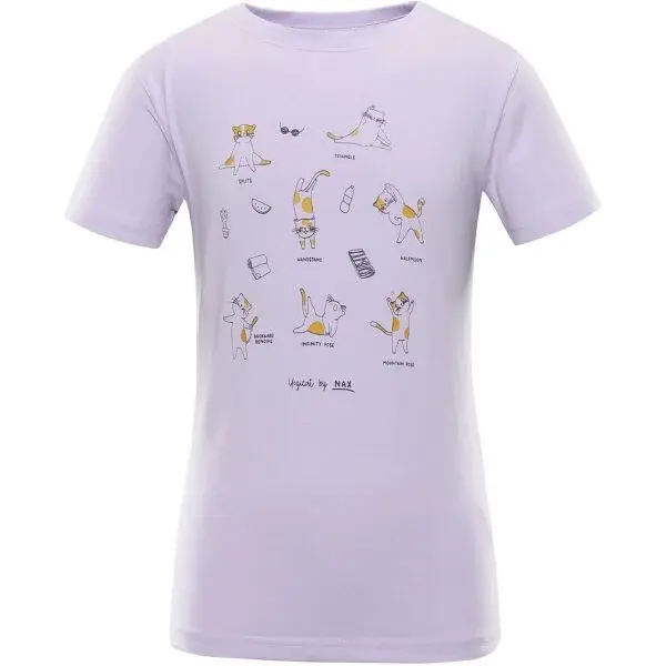 NAX POLEFO Dětské triko, fialová, velikost 116-122