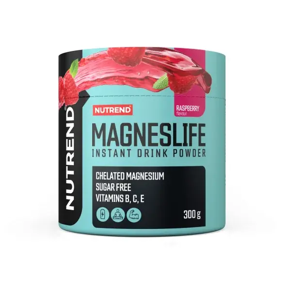 Nutrend MAGNESLIFE INSTANT DRINK POWDER 300 G MALINA Doplněk stravy, , velikost 300 G