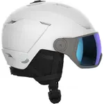 Salomon ICON LT VISOR Dámská lyžařská helma, bílá, velikost (53 - 56)