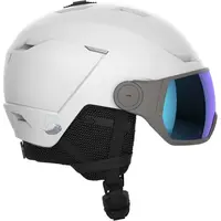 Salomon ICON LT VISOR Dámská lyžařská helma, bílá, velikost (53 - 56)