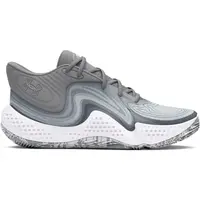 Under Armour SPAWN 6 MID Unisex obuv na basketbal, šedá, velikost 43