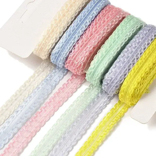 Polyester and Nylon Wavy Edged Ribbon Sets