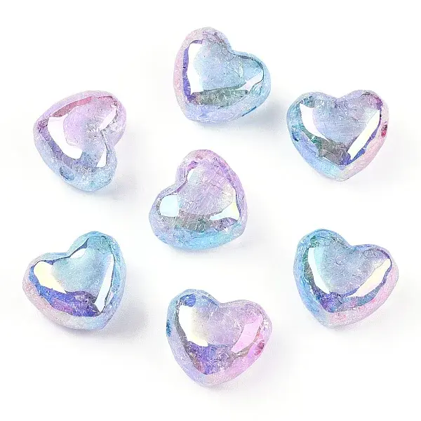 Transparent Crackle Acrylic Beads