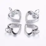 Long-Lasting Plated Brass Micro Pave Cubic Zirconia Charms