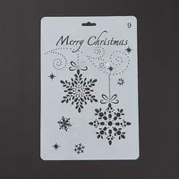 Creative Christmas Plastic Drawing Stencil